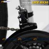  XE ĐẠP ĐUA LIFE RX30 KHUNG NHÔM KHÔNG MỐI HÀN, ĐÙM BẠC ĐẠN, TIẾNG NỔ LỚN 