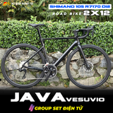  XE ĐẠP ĐUA JAVA VESUVIO CARBON, GROUP ĐIỆN SHIMANO 105 R7170 Di2 