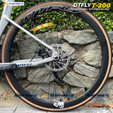  XE ĐẠP ĐUA DTFLY T-200 GHI ĐÔNG CÁ MẬP, GROUPSET SHIMANO, CỐI NỔ LỚN 