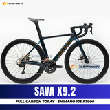  XE ĐẠP ĐUA SAVA X9.2 FULL CARBON, GROUPSET SHIMANO 105 R7000 