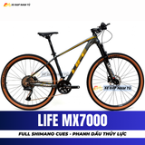  XE ĐẠP ĐỊA HÌNH LIFE MX7000 FULL SHIMANO CUES, PHANH DẦU THỦY LỰC, KHUNG NHÔM KHÔNG MỐI HÀN 
