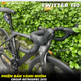  XE ĐẠP ĐUA TWITTER T10 [2026] CARBON, GROUP RETROSPEC 2X12, VÀNH NHÔM 