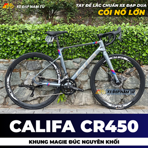 XE ĐẠP ĐUA CALIFA CR450, KHUNG SƯỜN MAGIE ĐÚC NGUYÊN KHỐI, NÂNG CẤP CỐI NỔ LỚN 