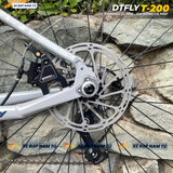  XE ĐẠP ĐUA DTFLY T-200 GHI ĐÔNG CÁ MẬP, GROUPSET SHIMANO, CỐI NỔ LỚN 
