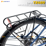  XE ĐẠP TOURING LIFE TX400 CỔ GẬP THÔNG MINH, KÈM BAGA DÈ CHẮN BÙN 