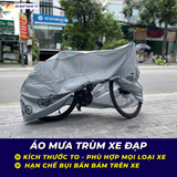  Áo Mưa Trùm Xe Đạp – Bảo Vệ Xe Khỏi Mưa Nắng, Bụi Bẩn Hiệu Quả 