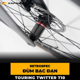  XE ĐẠP TOURING TWITTER T10 PRO [2026] TAY LÁI THẲNG, GROUP RETROSPEC 2X12, PHANH DẦU THỦY LỰC 