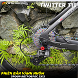  XE ĐẠP ĐUA TWITTER T10 [2026] CARBON, GROUP RETROSPEC 2X12, VÀNH NHÔM 