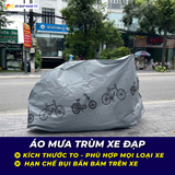  Áo Mưa Trùm Xe Đạp – Bảo Vệ Xe Khỏi Mưa Nắng, Bụi Bẩn Hiệu Quả 