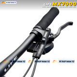  XE ĐẠP ĐỊA HÌNH LIFE MX7000 FULL SHIMANO CUES, PHANH DẦU THỦY LỰC, KHUNG NHÔM KHÔNG MỐI HÀN 