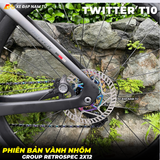  XE ĐẠP ĐUA TWITTER T10 [2026] CARBON, GROUP RETROSPEC 2X12, VÀNH NHÔM 
