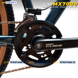  XE ĐẠP ĐỊA HÌNH LIFE MX7000 FULL SHIMANO CUES, PHANH DẦU THỦY LỰC, KHUNG NHÔM KHÔNG MỐI HÀN 
