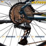  XE ĐẠP ĐỊA HÌNH LIFE MX7000 FULL SHIMANO CUES, PHANH DẦU THỦY LỰC, KHUNG NHÔM KHÔNG MỐI HÀN 