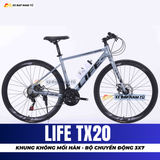  XE ĐẠP TOURING LIFE TX20 KHUNG THÉP KHÔNG MỐI HÀN, TIẾNG NỔ LỚN, ĐÙM BẠC ĐẠN 