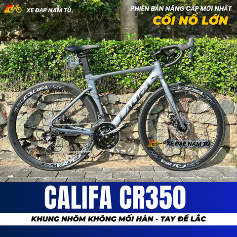  XE ĐẠP ĐUA CALIFA CR350 [2026] CỐI NỔ LỚN, KHUNG NHÔM, TAY ĐỀ LẮC 