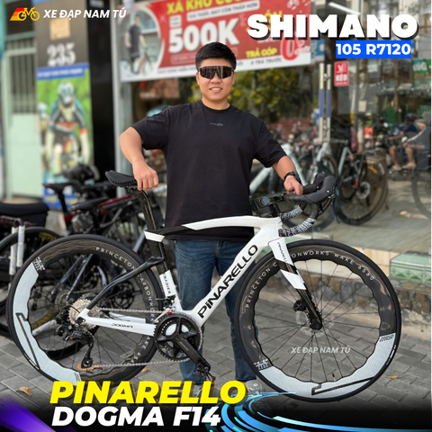  XE ĐẠP ĐUA PINARELLO DOGMA F14, GROUP SHIMANO 105 JAPAN, VÀNH CARBON 