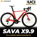  XE ĐẠP ĐUA SAVA X9.9 - FULL CARBON, SHIMANO 105 R7120 JAPAN 