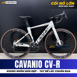  XE ĐẠP ĐUA CAVANIO CV-R KHUNG NHÔM KHÔNG MỐI HÀN, CỐI NỔ LỚN, TAY ĐỀ LẮC CHUẨN ĐUA 