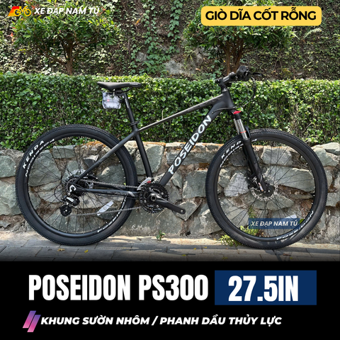  XE ĐẠP MTB POSEIDON PS300 BÁNH 27.5IN, KHUNG NHÔM, GROUP SHIMANO, PHANH DẦU 