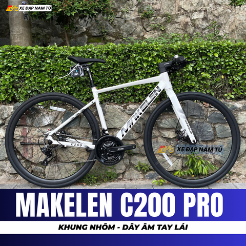  XE ĐẠP TOURING MAKELEN C200 PRO [2026] DÂY ÂM TAY LÁI, KHUNG NHÔM, BỘ CHUYỂN ĐỘNG SHIMANO 21 CẤP 