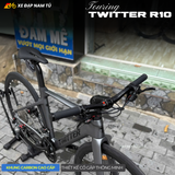  XE ĐẠP TOURING TWITTER R10, KHUNG CARBON, THIẾT KẾ NÂNG HẠ TAY LÁI THÔNG MINH 