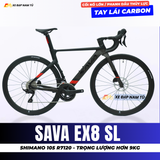  Xe Đạp Đua SAVA EX8 SL 2026 - Khung Nhôm Cao Cấp hơn 9kg, Group Shimano 105 R7120 Nhật Bản 