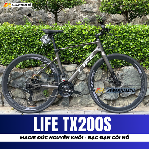  XE ĐẠP TOURING LIFE TX200S KHUNG MAGIE ĐÚC NGUYÊN KHỐI, CỐI NỔ LỚN, GROUPSETSHIMANO 