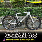  XE ĐẠP TOURING CATANI CA 6.6 - KHUNG ĐÚC NGUYÊN KHỐI, GROUP SHIMANO CLARIS, PHANH DẦU, CỐI NỔ LỚN 