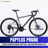  XE ĐẠP ĐUA PAPYLUS PR600 KHUNG NHÔM SIÊU NHẸ, BỘ CHUYỂN ĐỘNG 3X7 