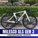  XE ĐẠP ROAD MILESCO GL-S Gen3 2026 - NÂNG CẤP TRỤC CỐT RỖNG, GROUP SENSAH IGNITE, CÙI ĐỀ SHIMANO, KHUNG NHÔM, CỐI NỔ LỚN 