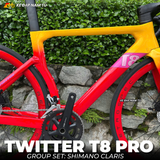  XE ĐẠP ROAD TWITTER T8 PRO - GROUP SHIMANO CLARIS 