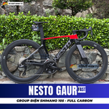  Xe Đạp Đua Nesto Gaur Fast – Full Carbon, Group Điện Shimano 105 R7170 Nhật Bản 