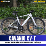 XE ĐẠP TOURING CAVANIO CV-T KHUNG NHÔM KHÔNG MỐI HÀN, CỐI NỔ LỚN, PHANH DẦU THỦY LỰC 