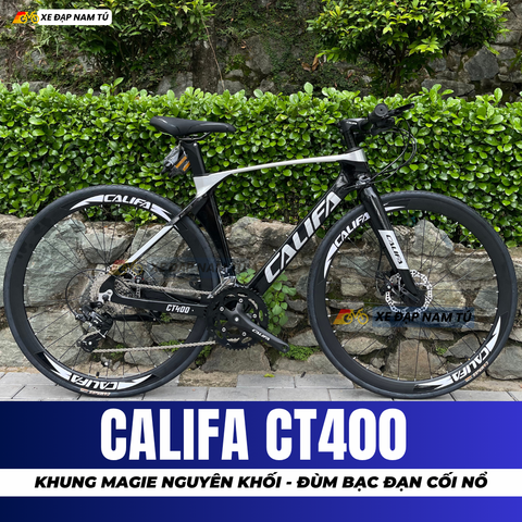 XE ĐẠP TOURING CALIFA CT400 – KHUNG NHÔM ĐÚC NGUYÊN KHỐI, CỐI NỔ LỚN, ĐÙM BẠC ĐẠN 