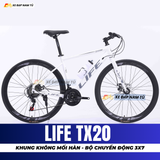  XE ĐẠP TOURING LIFE TX20 KHUNG THÉP KHÔNG MỐI HÀN, TIẾNG NỔ LỚN, ĐÙM BẠC ĐẠN 