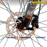  XE ĐẠP ĐỊA HÌNH LIFE MX7000 FULL SHIMANO CUES, PHANH DẦU THỦY LỰC, KHUNG NHÔM KHÔNG MỐI HÀN 