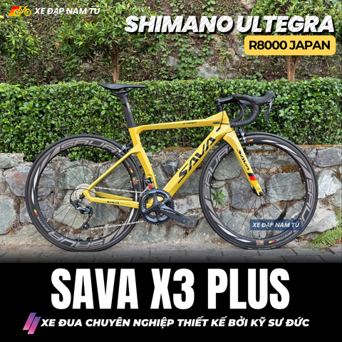  Xe Đạp Đua Sava X3 Plus – Full Carbon, Group Shimano Ultegra R8000 Japan 