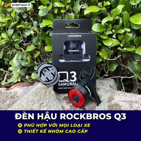  ĐÈN HẬU XE ĐẠP ROCKBROS Q3 – NHỎ GỌN, SÁNG MẠNH, TĂNG ĐỘ AN TOÀN KHI ĐẠP XE 