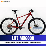  XE ĐẠP ĐỊA HÌNH LIFE MX6000 SHIMANO CUES, TRỤC GIỮA CỐT RỖNG, KHUNG NHÔM KHÔNG MỐI HÀN 