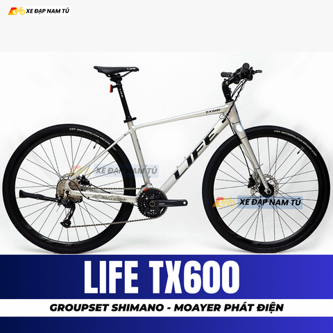  XE ĐẠP TOURING LIFE TX600 MOAYER PHÁT ĐIỆN, GROUPSET SHIMANO 