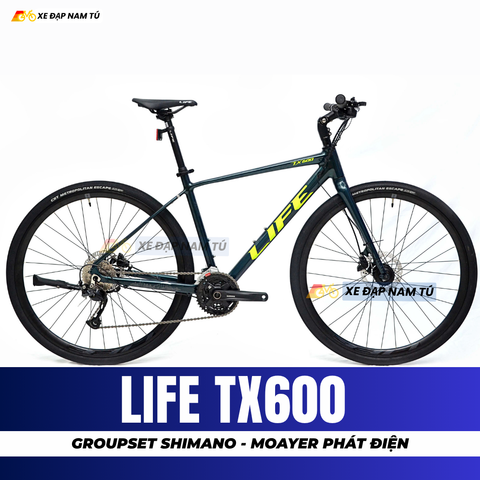  XE ĐẠP TOURING LIFE TX600 MOAYER PHÁT ĐIỆN, GROUPSET SHIMANO 