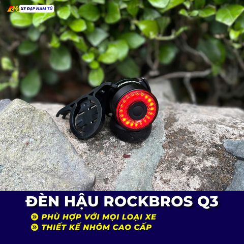  ĐÈN HẬU XE ĐẠP ROCKBROS Q3 – NHỎ GỌN, SÁNG MẠNH, TĂNG ĐỘ AN TOÀN KHI ĐẠP XE 