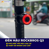 ĐÈN HẬU XE ĐẠP ROCKBROS Q3 – NHỎ GỌN, SÁNG MẠNH, TĂNG ĐỘ AN TOÀN KHI ĐẠP XE 
