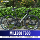 XE ĐẠP TOURING MILESCO T600 CỐI NỔ LỚN, KHUNG NHÔM KHÔNG MỐI HÀN 