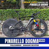  XE ĐẠP ROAD PINARELLO DOGMA F26 - GHI ĐÔNG CARBON, VÀNH CARBON PRINCETON, GROUP SHIMANO 105 CAO CẤP 
