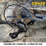  XE ĐẠP ĐUA CALIFA CR450, KHUNG SƯỜN MAGIE ĐÚC NGUYÊN KHỐI, NÂNG CẤP CỐI NỔ LỚN 