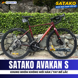  XE ĐẠP ĐUA SATAKO AVAKAN S TAY ĐỀ LẮC CHUẨN ĐUA, KHUNG NHÔM, CỐI NỔ 