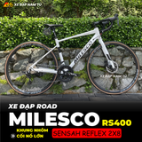 XE ĐẠP ĐUA MILESCO RS400 [2025] CỐI NỔ LỚN, KHUNG NHÔM, TAY LẮC SENSAH REFLEX 2X8 CẤP 