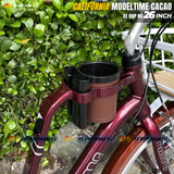  XE ĐẠP NỮ CALIFORNIA MODELTIME CACAO, BÁNH 26 IN, KHUNG NHÔM, KÈM RỔ VÀ BAGA SAU 