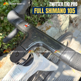  Xe Đạp Đua Twitter T10 Pro Full Group Shimano 105 R7120 – Full Carbon Cao Cấp 